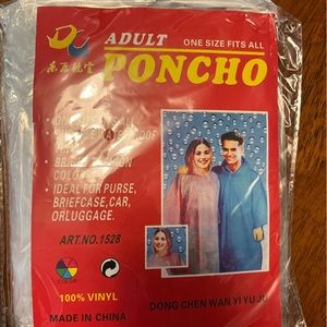 Two individual disposable emergency ponchos sold as set